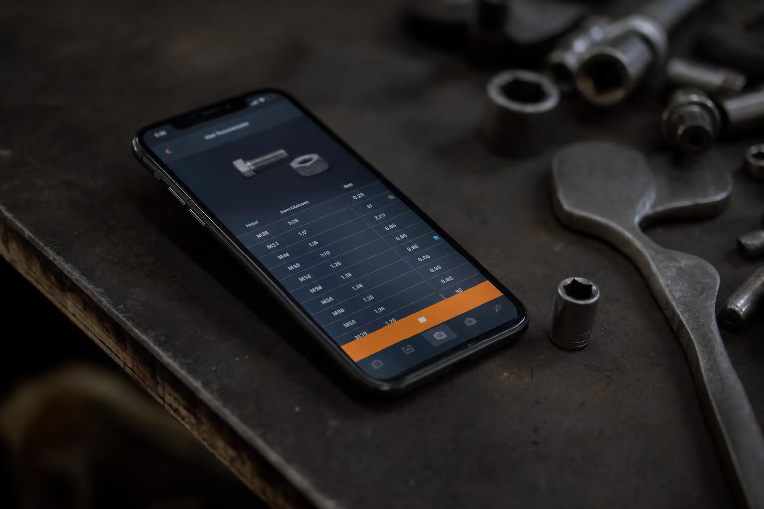Viewing accurate fastener specs on phone screen