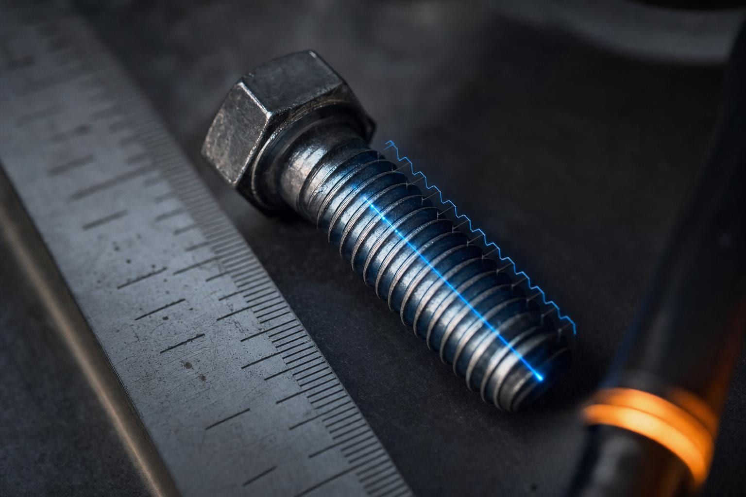 AI analyzing fastener dimensions from photo